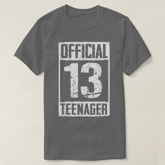 T-shirt Adolescent OFFICIEL Cadeaux de 13 ans 13e annivers (Design devant)