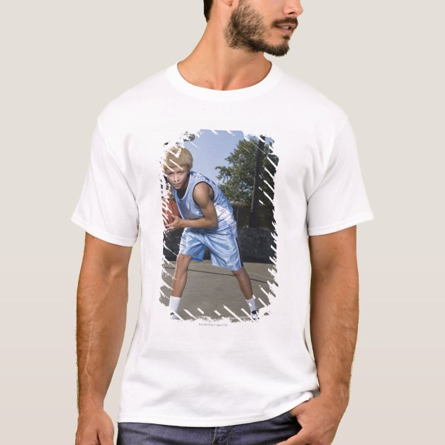 T-shirt Adolescent sur le terrain de basket 2 (Devant)
