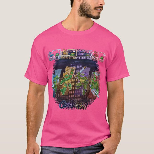 T-shirt Adolescents rétro mutants ninja (Devant)
