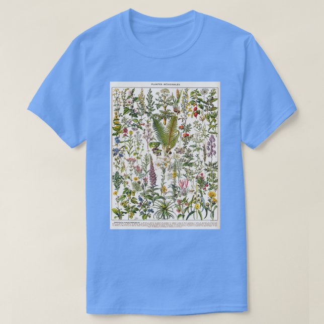T-shirt Adolphe Millot Plantes Medicinales B vinification  (Design devant)