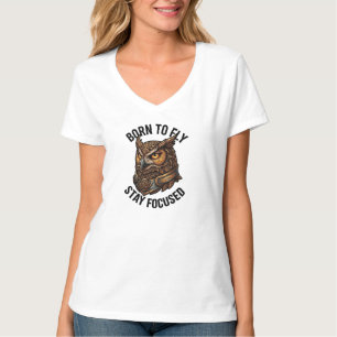 T-shirt ADOM Conçu Pour Voler Conception de Hibou