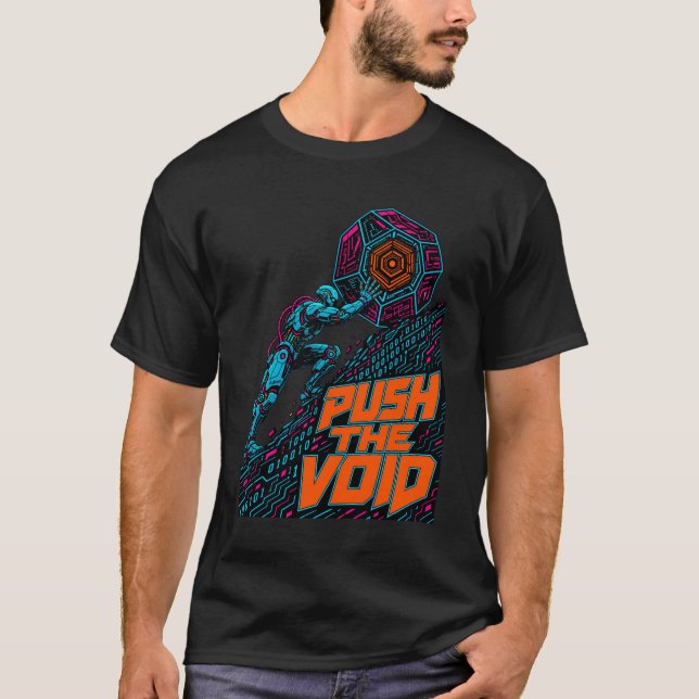 T-shirt ADOM Pousser Le Vide Art Cyber (Devant)