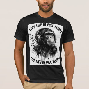 T-shirt ADOM Premium "Vivez la vie en plein vol" Minimalis