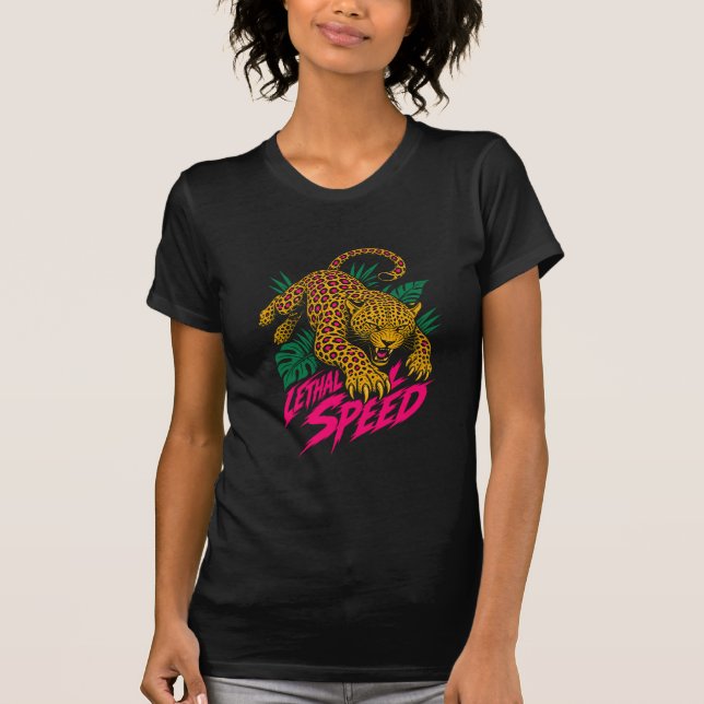 T-shirt ADOM Vitesse Mortelle Léopard (Devant)