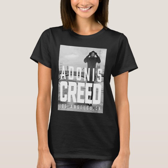 T-shirt Adonis Creed LA photographie noir et blanc (Devant)
