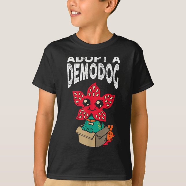 T-shirt Adopt A Demodog Shirt Kids Women Men Cute Funny Do (Devant)