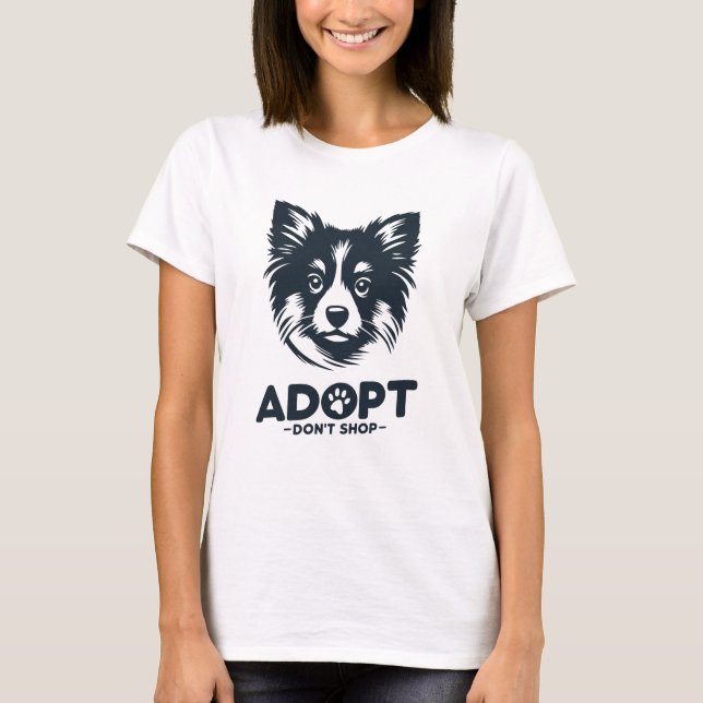 T-shirt Adopt don't shop 3 (Devant)