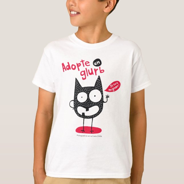 T-shirt Adopte un glurb (Devant)