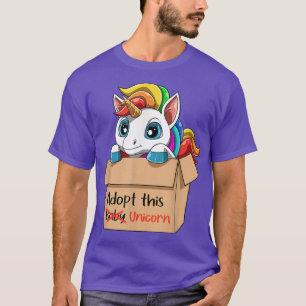 T-shirt Adopter cette licorne de bébé - Super mignonne Uni