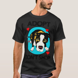 T-shirt Adopter Dont Shop For Amoureux de les chiens 1