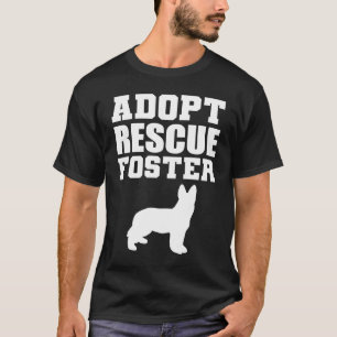 T-shirt Adopter le militant des droits des animaux d'éleva