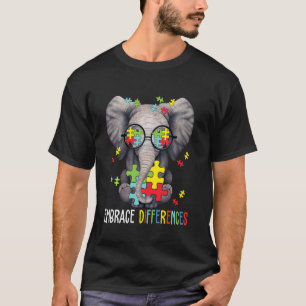 T-shirt Adopter les différences éléphant drôle de sensibil