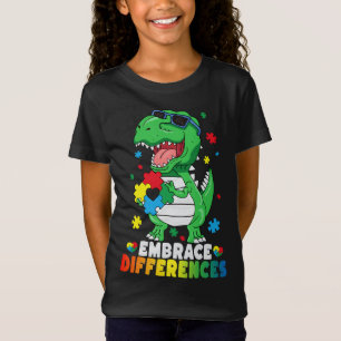 T-Shirt Adopter les différences T Rex dinosaure Sensibilis