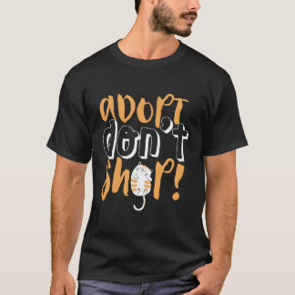 T-shirt Adopter Ne Pas Acheter Abri Animaux de compagnie d