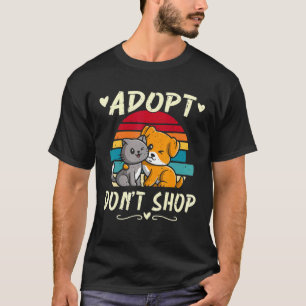 T-shirt Adopter Ne Pas Acheter Animaux Chien Chat Adoption