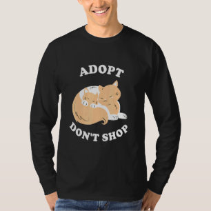 T-shirt Adopter Ne pas Magasiner Enregistrer les animaux S