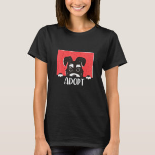 T-shirt Adopter Ne pas Magasiner Enregistrer les animaux S