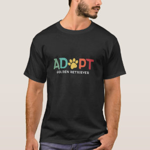 T-shirt Adopter un animal de refuge Chien Retriever doré A