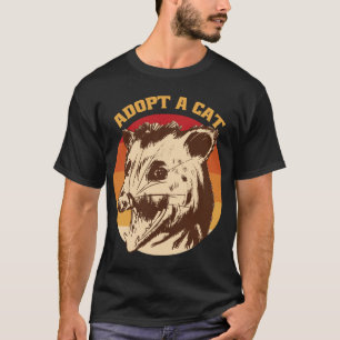 T-shirt ADOPTER UN CAT Opossum Possum Street Cats Live Wei