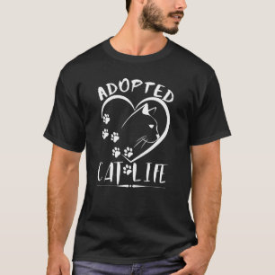 T-shirt Adopter Un Chat Adoption Chat Pour La Vie empre
