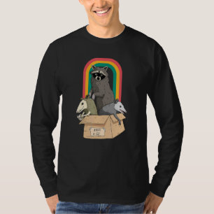 T-shirt Adopter un chat de rue drôle opossum raton laveur 
