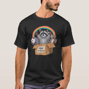 T-shirt Adopter Un Chat De Rue Opossum Raccoon Cadeaux De 