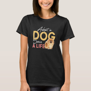 T-shirt Adopter Un Chien Sauver Une Secourt De Vie Pekinge