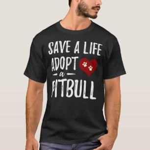 T-shirt Adopter Un Pitbull Funny Secourir Chien Maman
