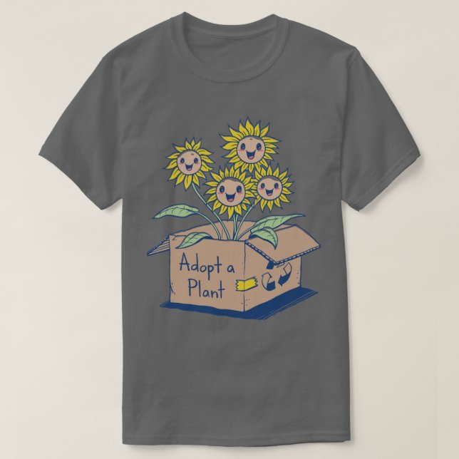 T-shirt Adopter un Plante (Design devant)