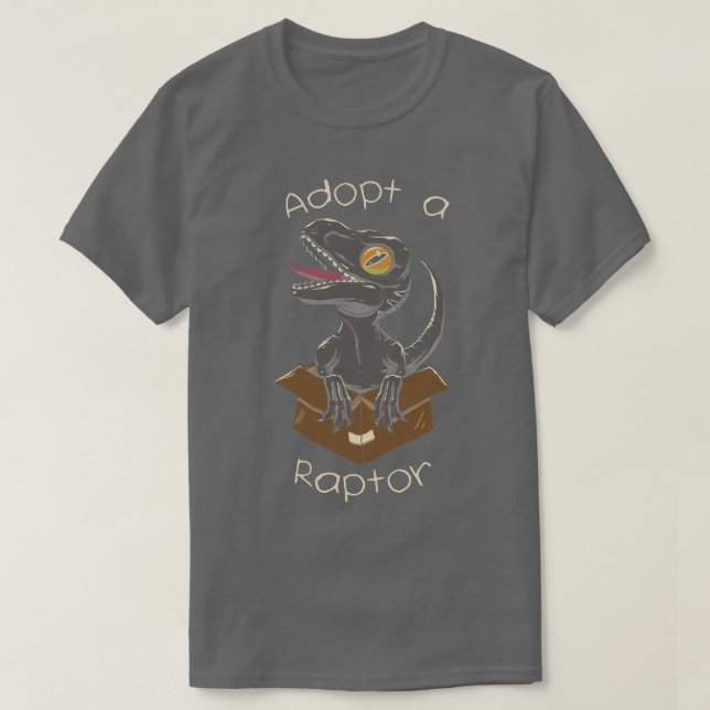 T-shirt Adopter un Raptor (Design devant)