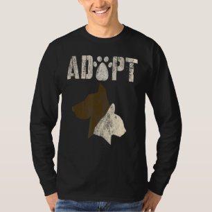T-shirt Adopter un refuge Vintage de sauvetage animal Chat