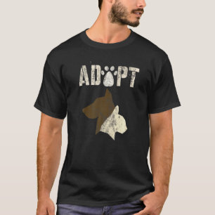 T-shirt Adopter un refuge Vintage de sauvetage animal Chat