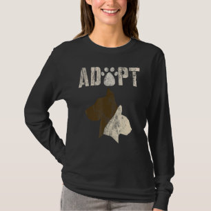 T-shirt Adopter un refuge Vintage de sauvetage animal Chat