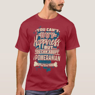 T-shirt Adopter Une Chemise Secourue Poméranienne