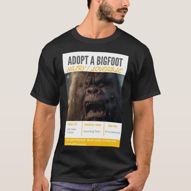 T-shirt Adopter une Fella poilue (Devant)