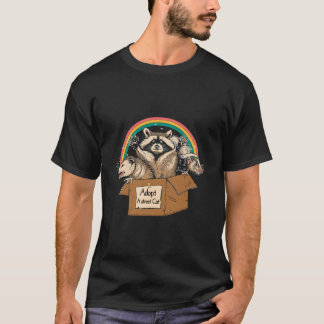T-shirt Adopter une rue Ca Opossum Raton laveur Mouffette