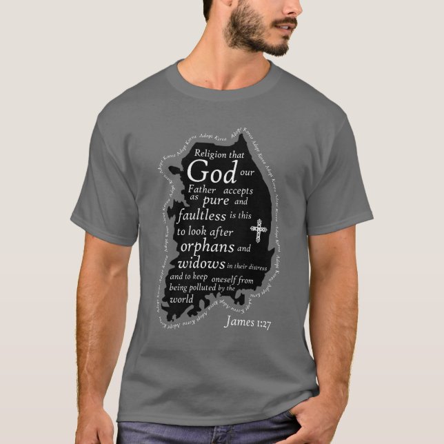 T-shirt Adoptez la Corée (Devant)