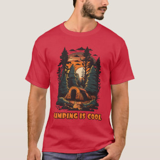 T-shirt Adoptez la fraîcheur du camping rétro