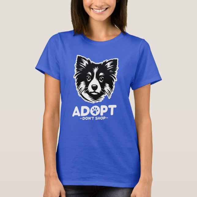 T-shirt Adoptez, n'achetez pas 3 (Devant)
