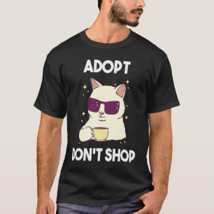 T-shirt Adoptez, ne faites pas du shopping  Chats  2