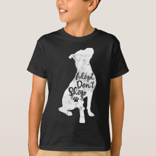 T-shirt Adoptez Ne Pas Acheter Sauvetage Tbull Race De Chi