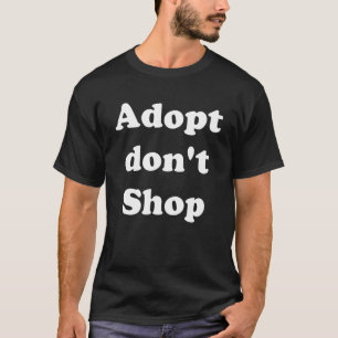 T-shirt Adoptez Ne Pas Acheter Sauvez Les Animaux Costume