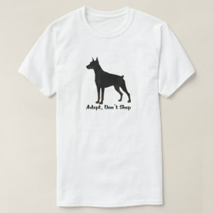 T-shirt Adoptez, ne pas faire de shopping Secourir la dé