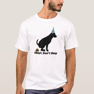 T-shirt Adoptez, ne pas faire de shopping Secourir la dé