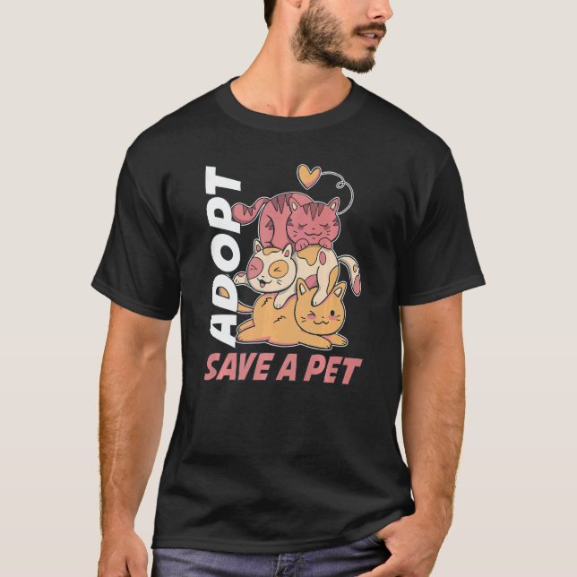 T-shirt Adoptez Save A Pet (Devant)
