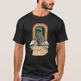 T-shirt Adoptez un chat de rue drôle opossum raton laveur