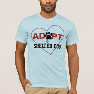 T-shirt Adoptez un chien d'abri