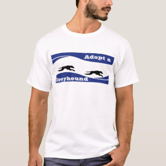 T-shirt Adoptez un chien de lévrier