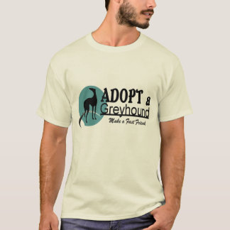 T-shirt Adoptez un logo de chien de lévrier