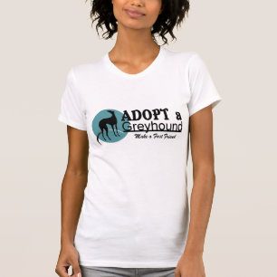 T-shirt Adoptez un logo de lévrier